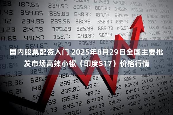 国内股票配资入门 2025年8月29日全国主要批发市场高辣小椒（印度S17）价格行情